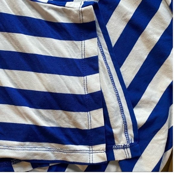 Spense Blue & White Striped Sleeveless Top Tank Large - Picture 3 of 5